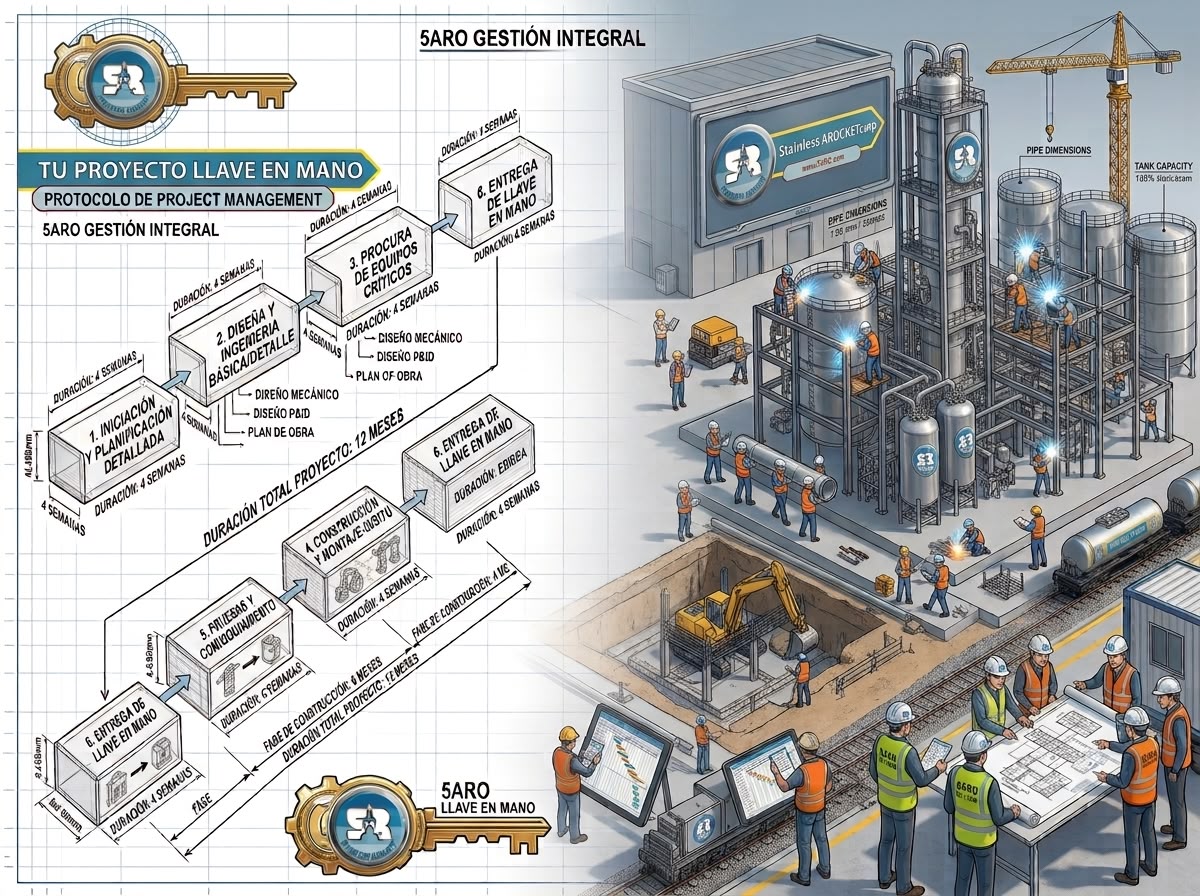Sus proyectos serán llave en mano, de acuerdo a los protocolos de PROJECT MANAGMENT.